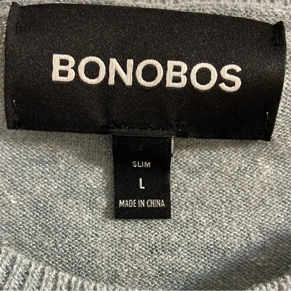 Bonobos sweater Henley men linen‎ blend Large NWOT - Picture 6 of 7